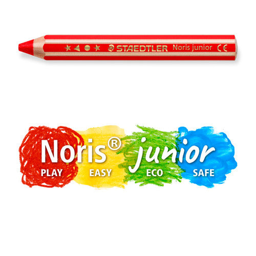 Staedtler Noris Junior 3 in 1 Pencils Box of 6 Assorted Colours 140 C6