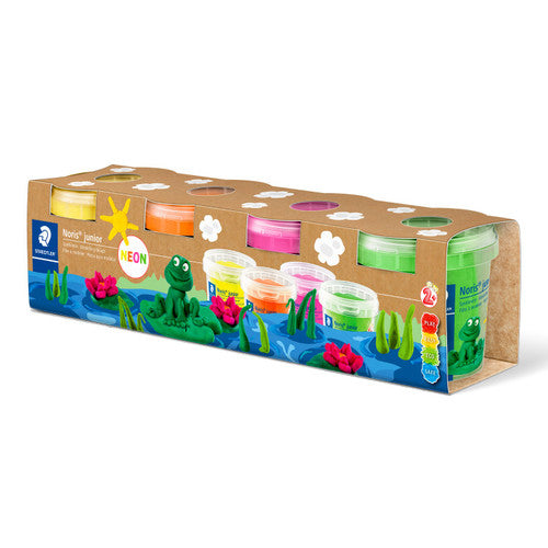 Staedtler Noris Junior Modelling Dough Assorted 4 Bright Colours 813F SLE
