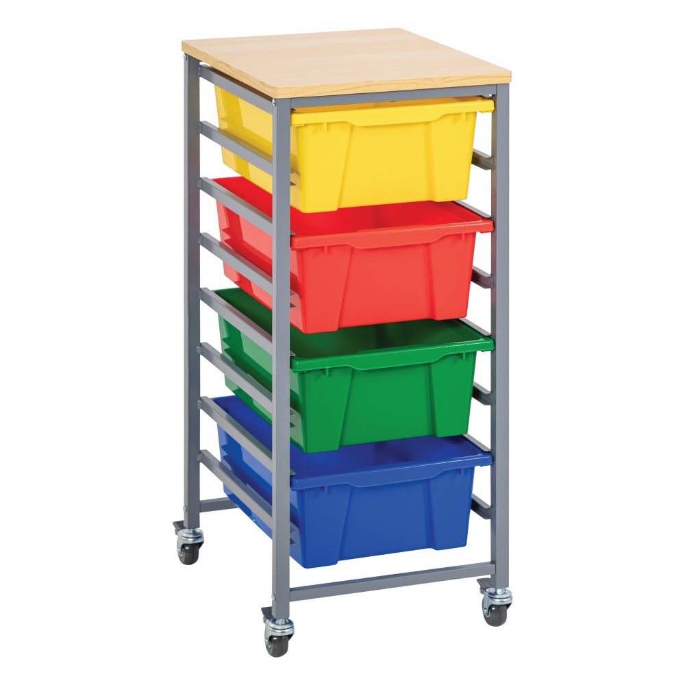 Single Tote Tray Trolley Kit-1