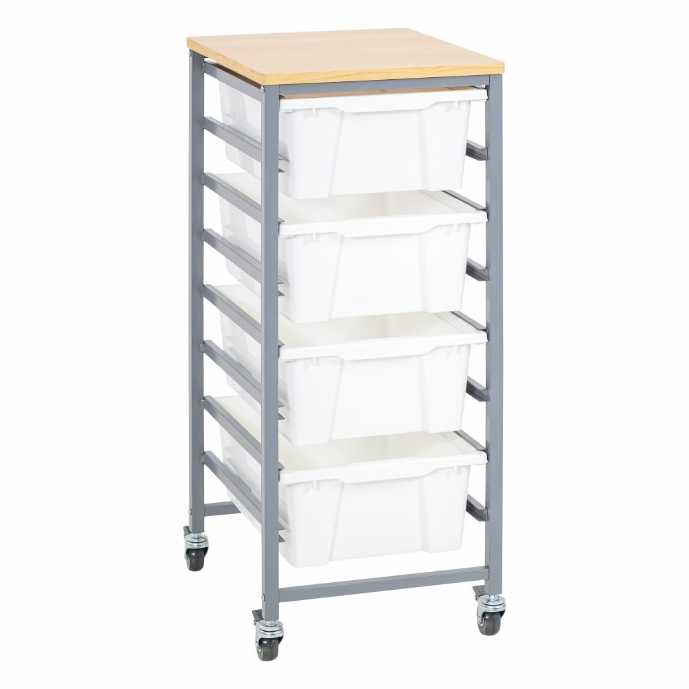 Single Tote Tray Trolley Kit-3