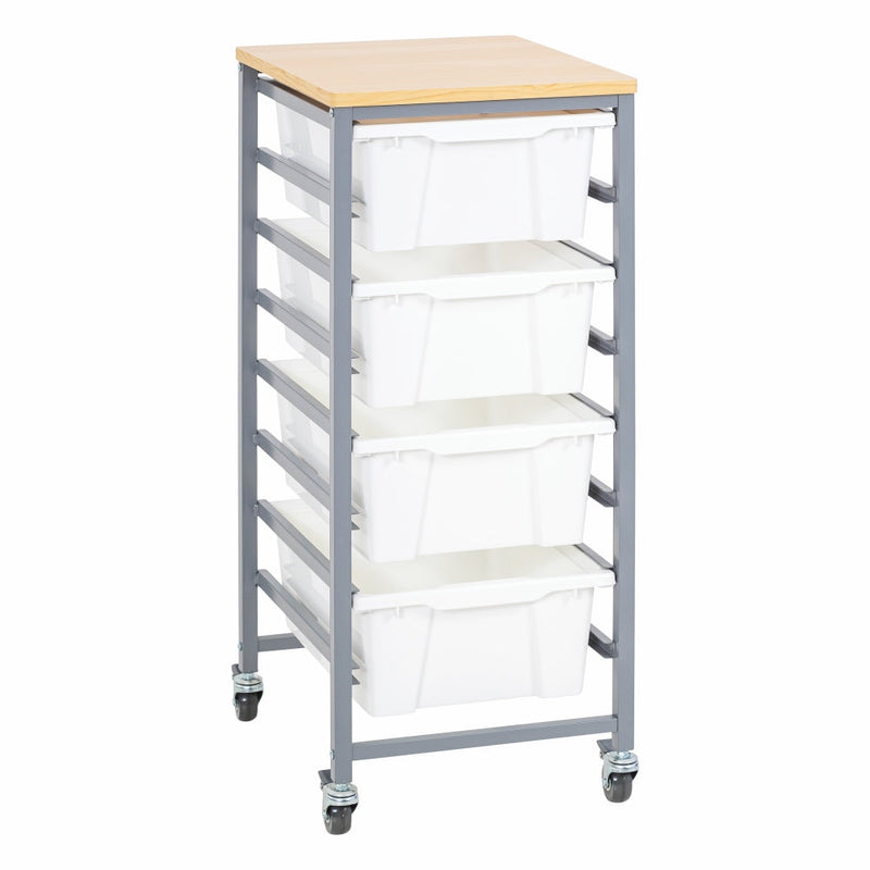 Single Tote Tray Trolley Kit-3