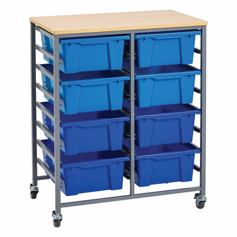 Double Tote Tray Trolley Kit-7