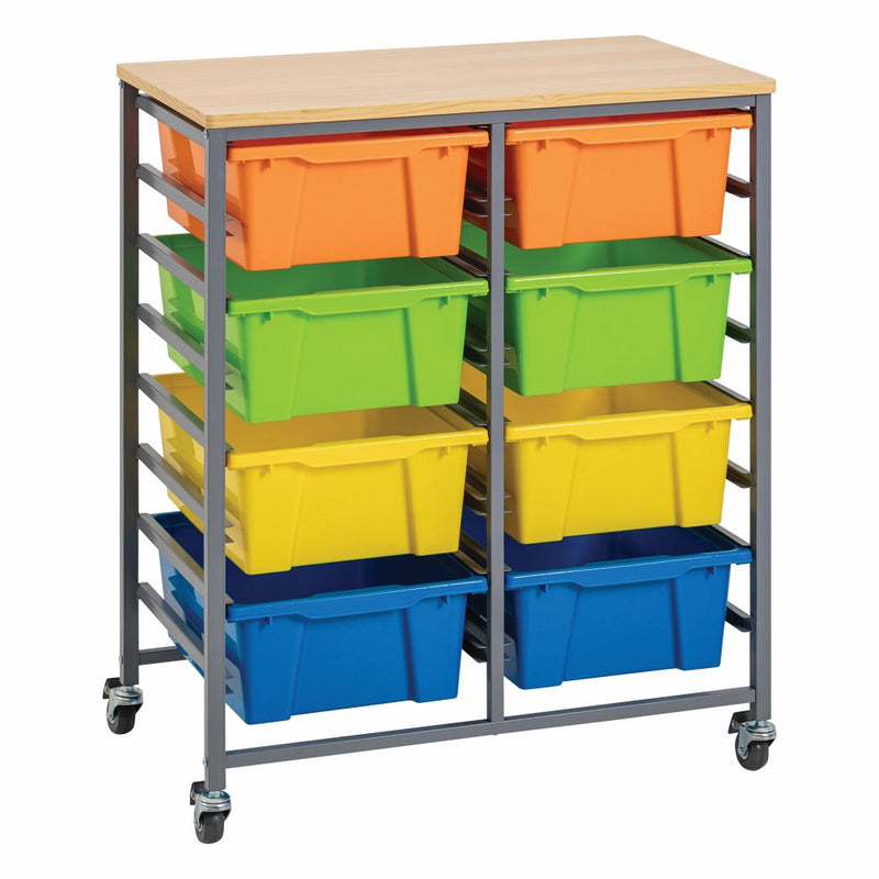 Double Tote Tray Trolley Kit-3