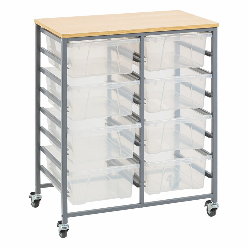 Double Tote Tray Trolley Kit-4