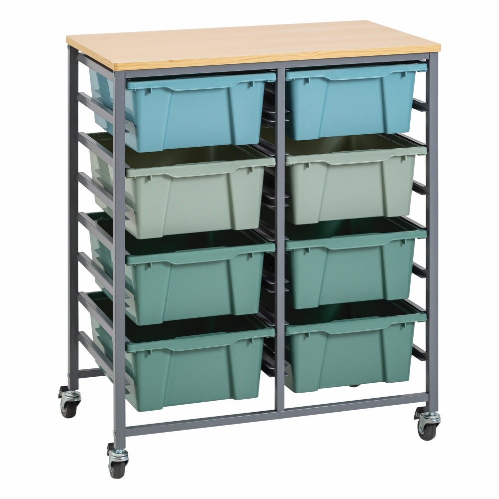Double Tote Tray Trolley Kit-10