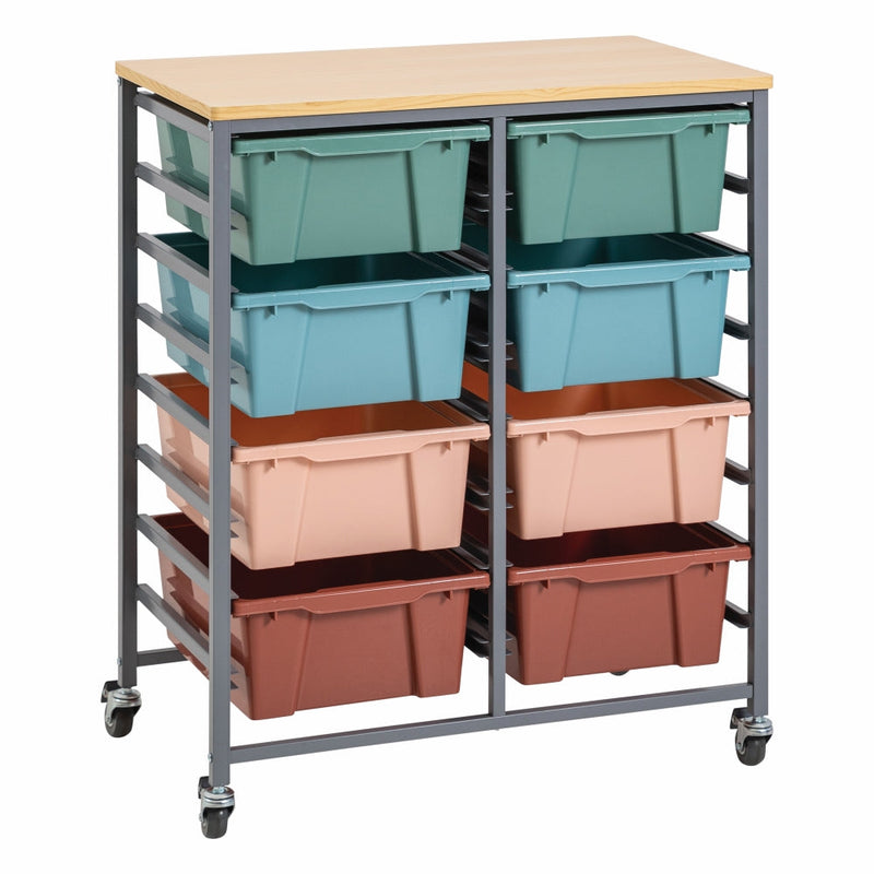 Double Tote Tray Trolley Kit-9