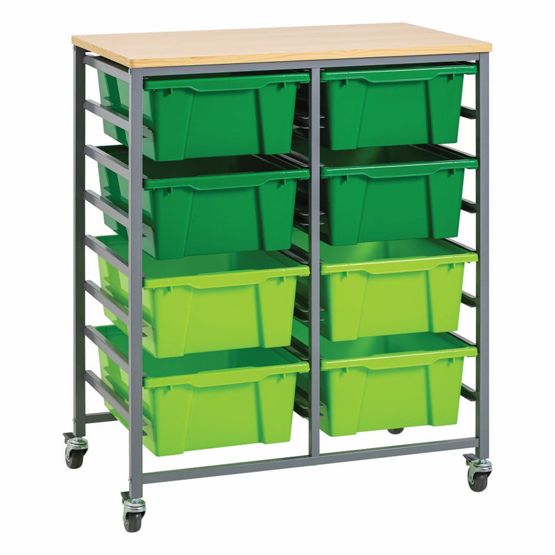 Double Tote Tray Trolley Kit-8