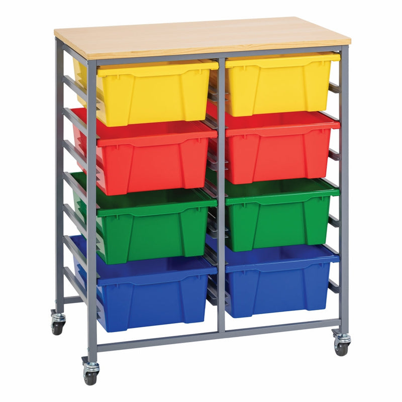 Double Tote Tray Trolley Kit-1