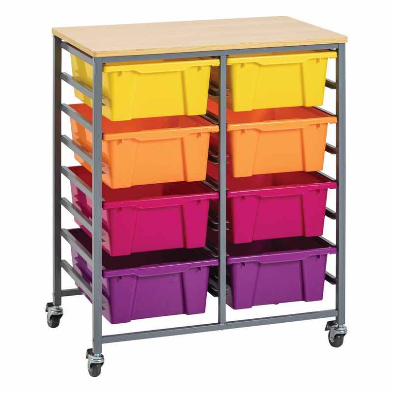 Double Tote Tray Trolley Kit-2