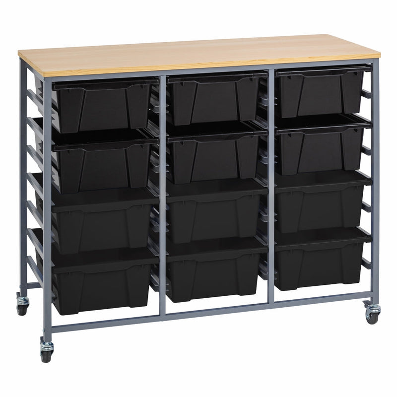 Triple Tote Tray Trolley Kit-6