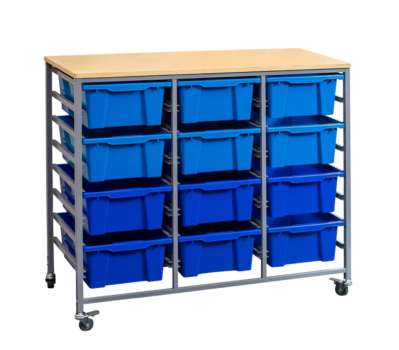 Triple Tote Tray Trolley Kit-7