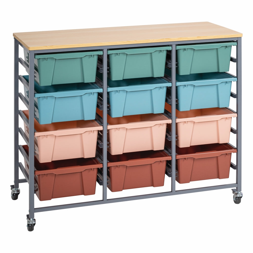 Triple Tote Tray Trolley Kit-9