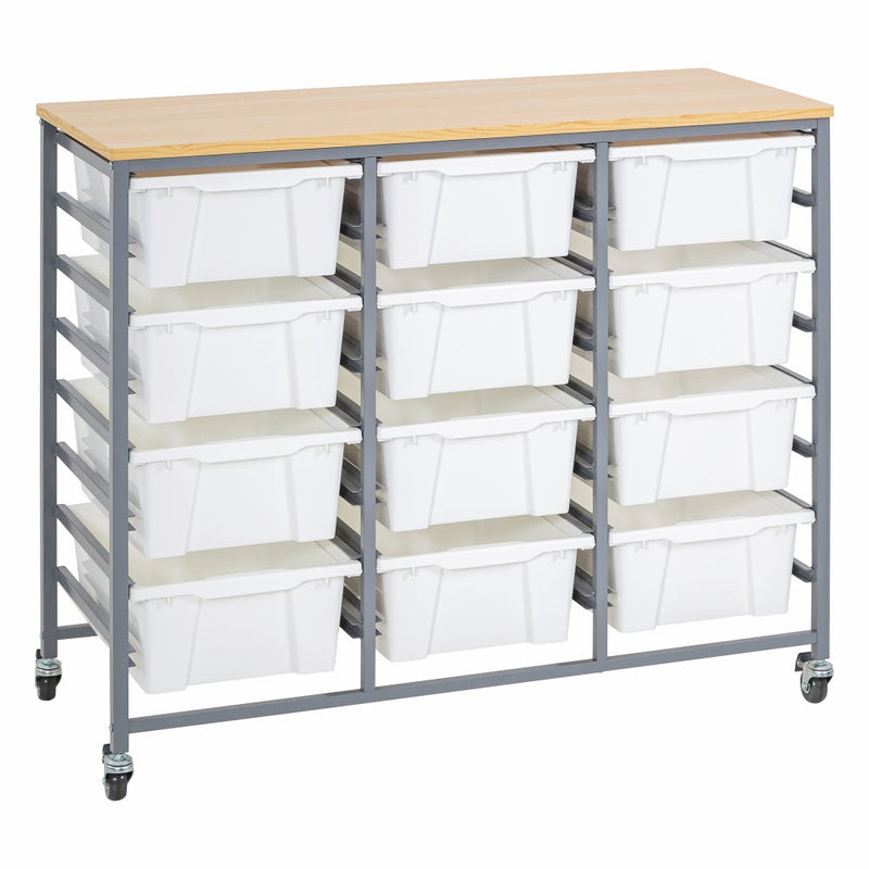 Triple Tote Tray Trolley Kit-5