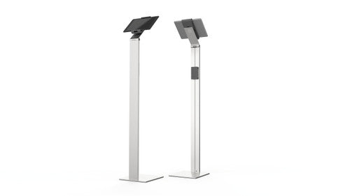 Tablet Holder Floor Stand Fits 7 to 13 Inch Silver