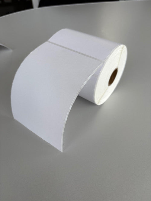 Bala Direct Thermal Labels Permanent Adhesive Perforated 100 x 150mm Wound Out White Roll of 350