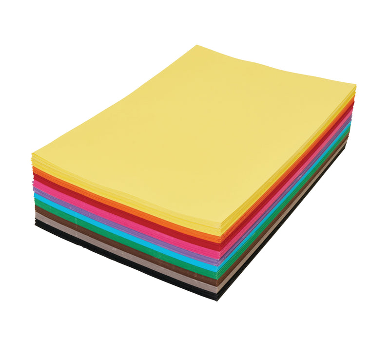 Assorted Cover Paper A4 120gsm Pack of 500 Ten Colours Double Sided-1