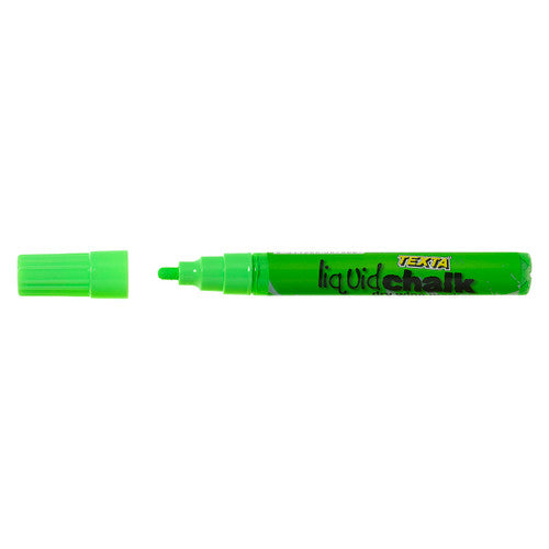 Texta Liquid Chalk Marker Dry Wipe Bullet Green Pack of 1