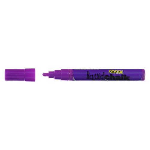 Texta Liquid Chalk Marker Dry Wipe Bullet Purple Pack of 1