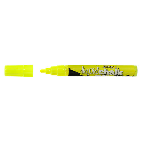 Texta Liquid Chalk Marker Wet Wipe Bullet Yellow Pack of 1