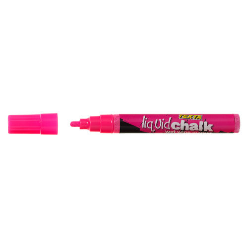 Texta Liquid Chalk Marker Wet Wipe Bullet Pink Pack of 1