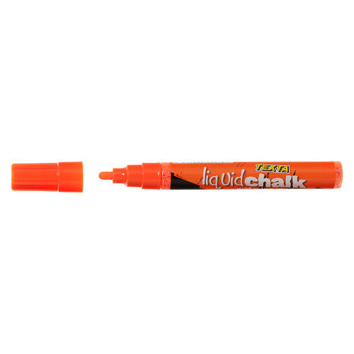 Texta Liquid Chalk Marker Wet Wipe Bullet Orange Pack of 1