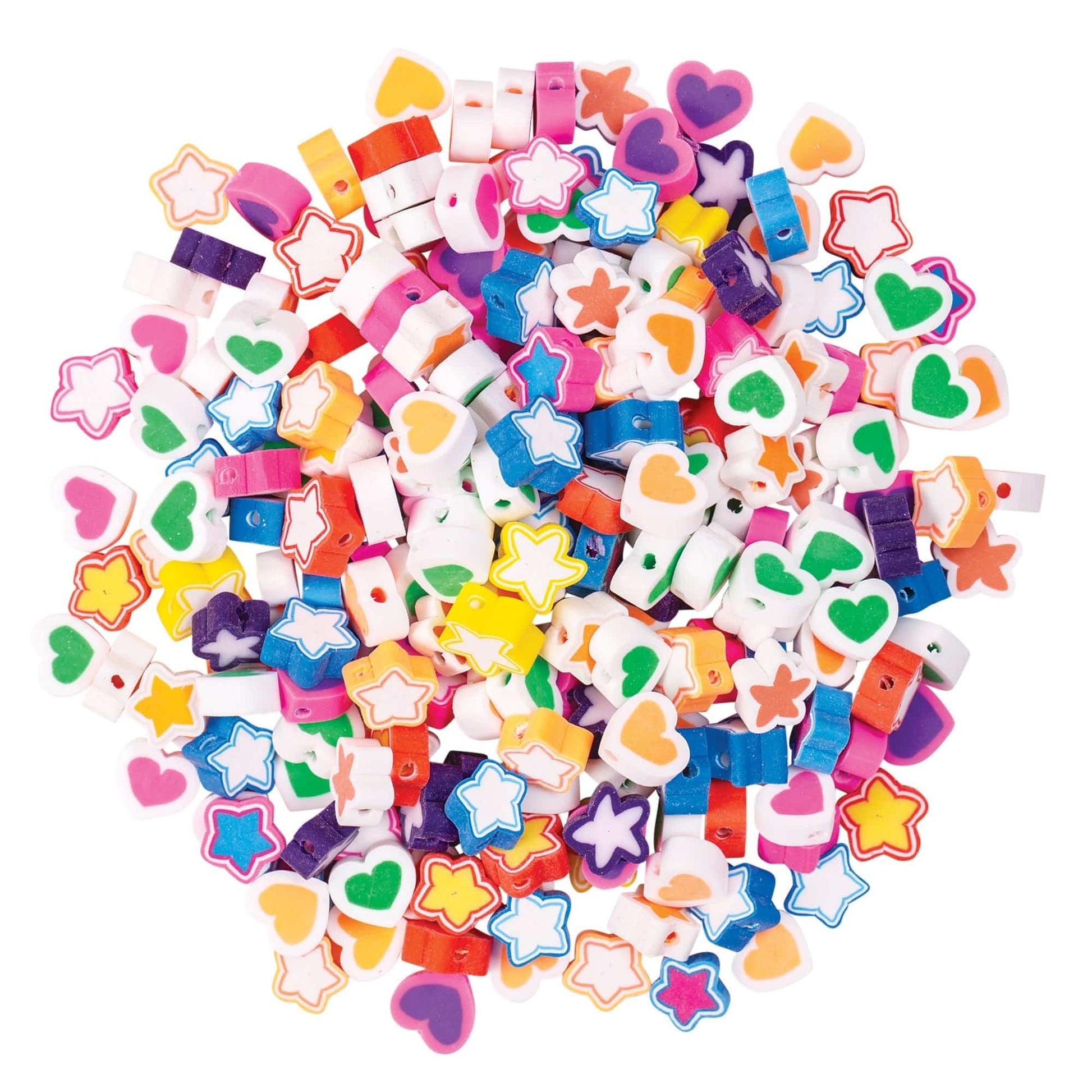 Zart Heart and Star Beads Assorted 100g-1