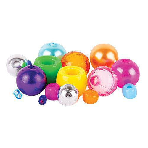 Assortment of shiny coloured beads