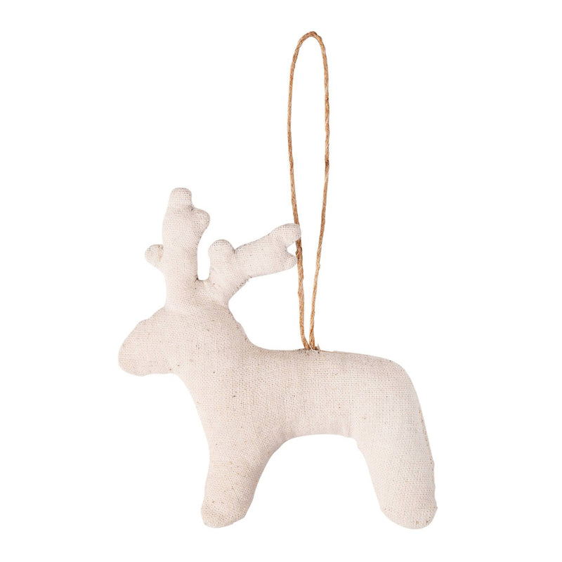 Zart Calico Reindeers Pack of 5 Pre Sewn and Filled 10cm Blank Shapes-3