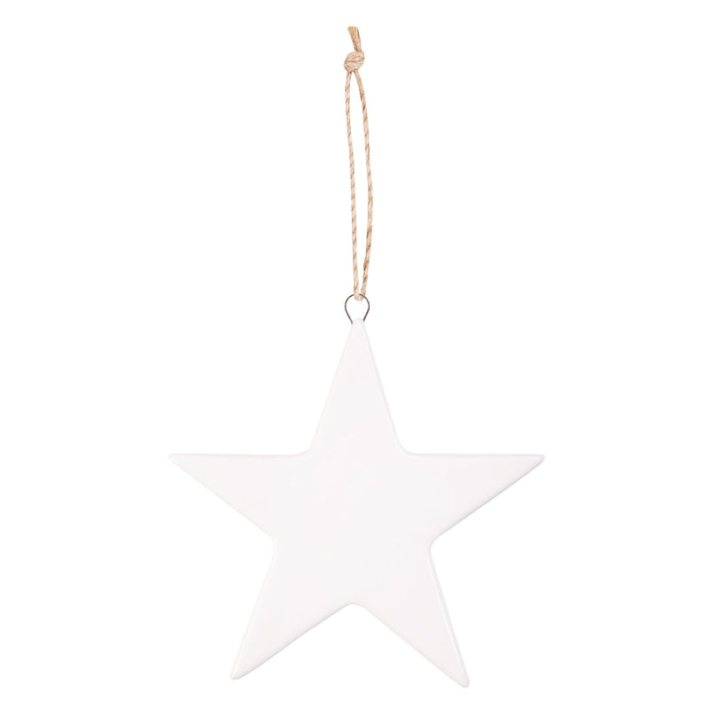Zart Ceramic Star and Triangle Shapes Pack of 10 Decorate-Your-Own Ornaments-3