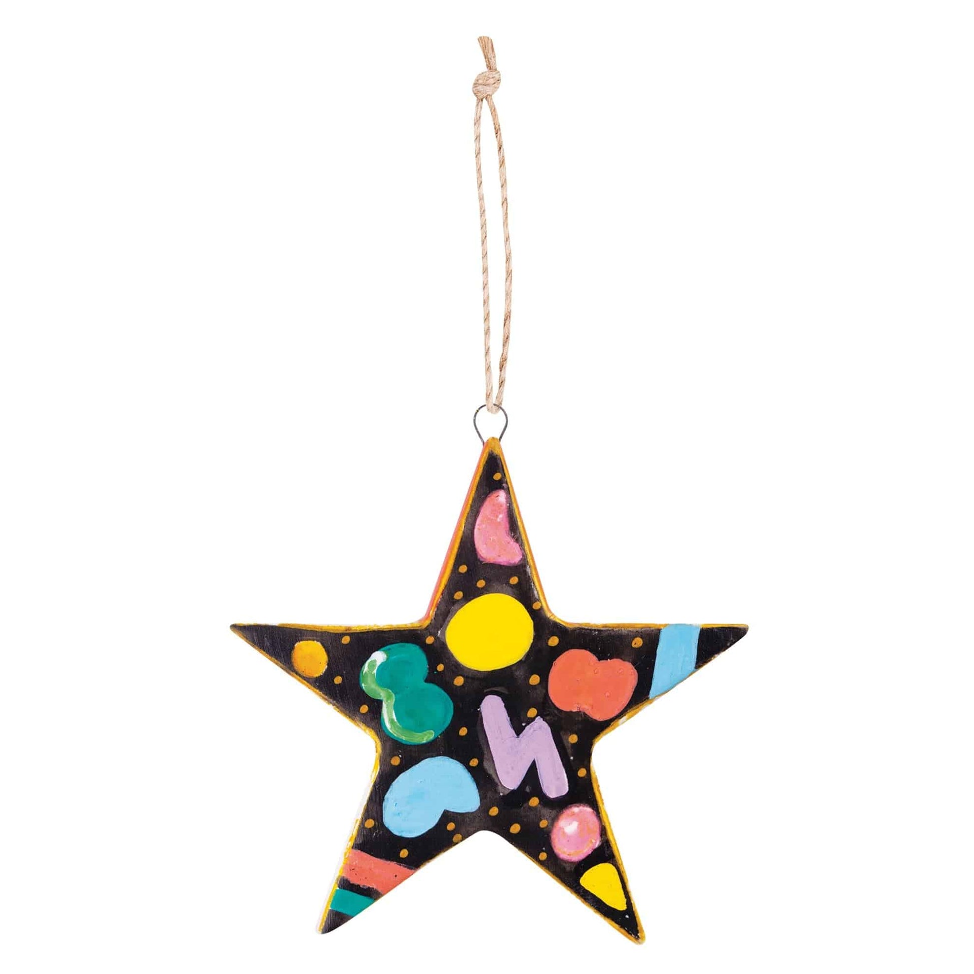 Zart Ceramic Star and Triangle Shapes Pack of 10 Decorate-Your-Own Ornaments-4