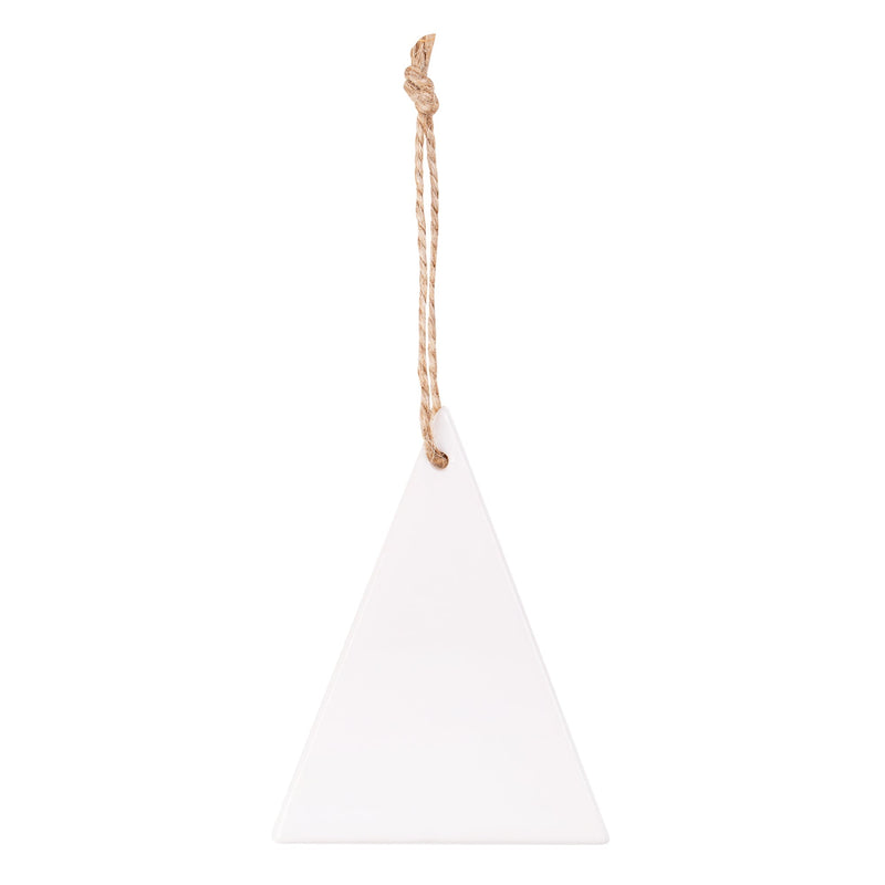 Zart Ceramic Star and Triangle Shapes Pack of 10 Decorate-Your-Own Ornaments-2