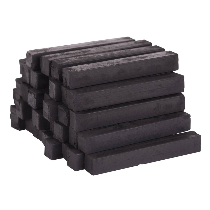 Zart Compressed Charcoal Sticks Black Pack of 12 Low Flake-3