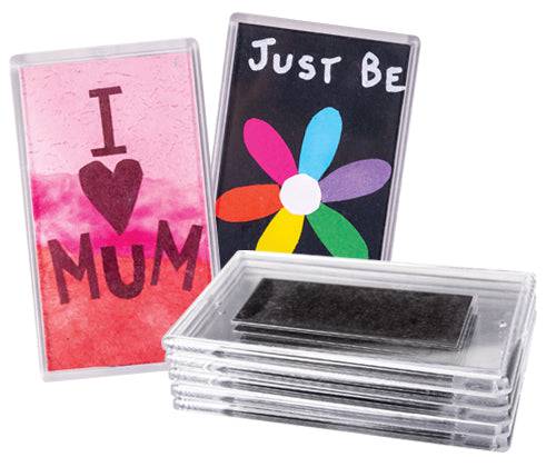 Zart Magnetic Clear Frames Pack of 10 7 x 12cm Fridge Magnet Photo Frames-1