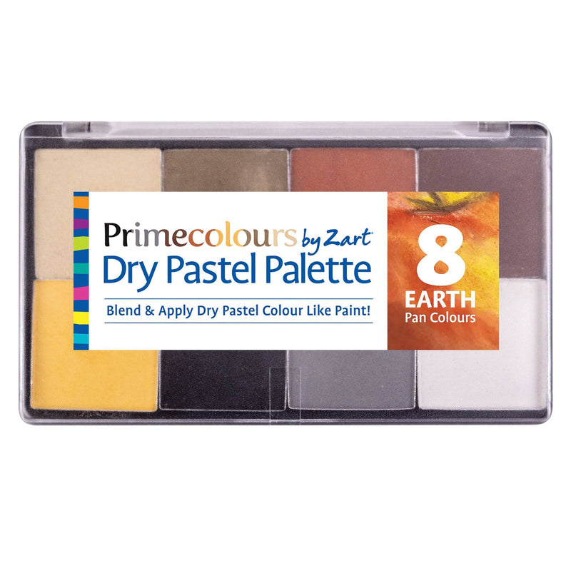 Zart Pastel Palettes Earth Tones 8 Pan Colours in One Case-2