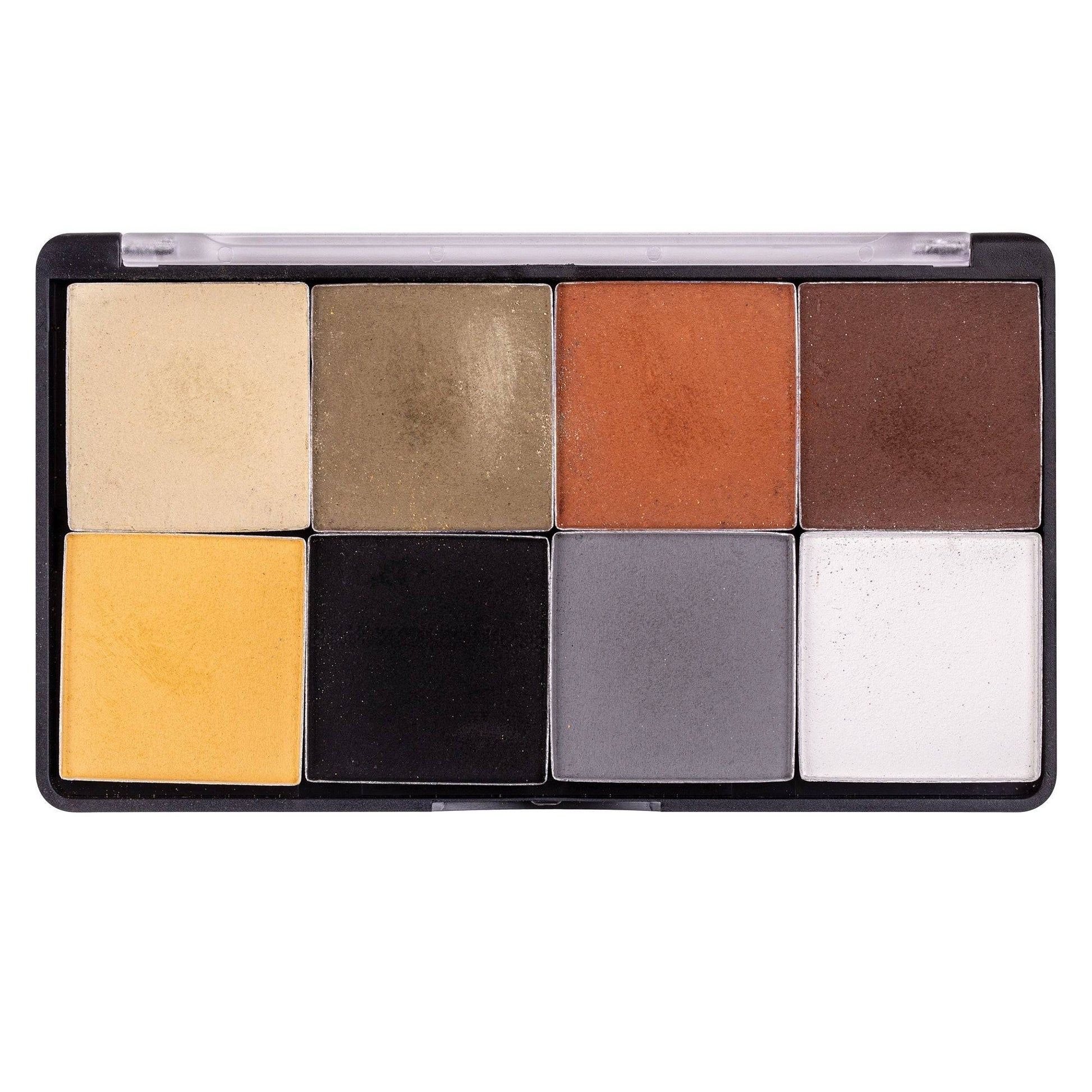 Zart Pastel Palettes Earth Tones 8 Pan Colours in One Case-3