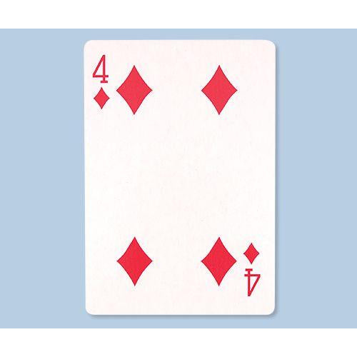 Jumbo four of diamonds playing card