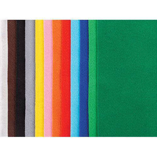Zart acrylic felt A4 sheets laid side by side in assorted colours