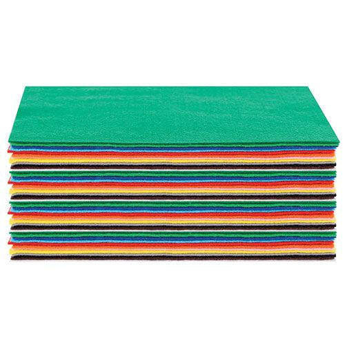 Stack of Zart acrylic felt A4 sheets in assorted colours