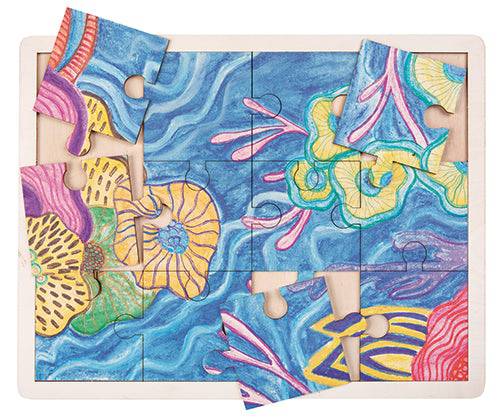 Zart Large Jigsaw Canvas Wooden Puzzle Painting Surface-5