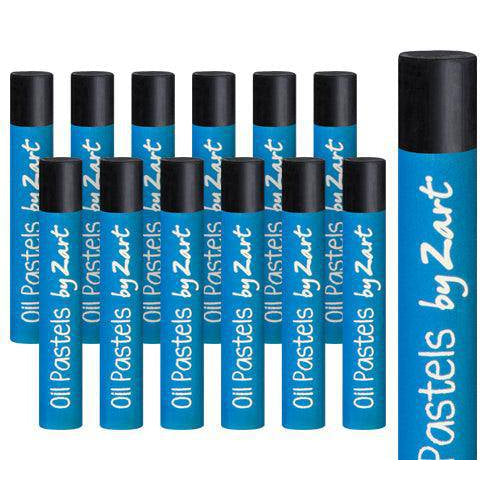 Rows of Zart Basics large oil pastels in black