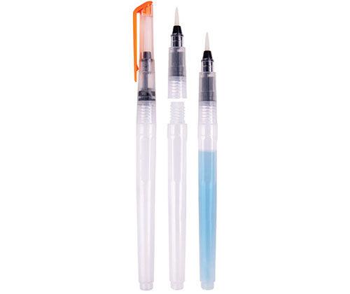 Zart Water Brush Refillable Medium Pack of 12 Taklon No Valve-3