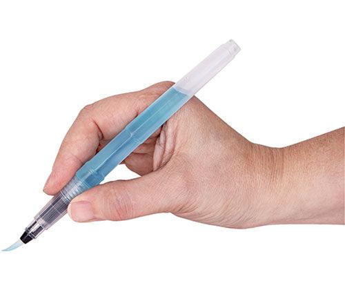 Zart Water Brush Refillable Medium Pack of 12 Taklon No Valve-2