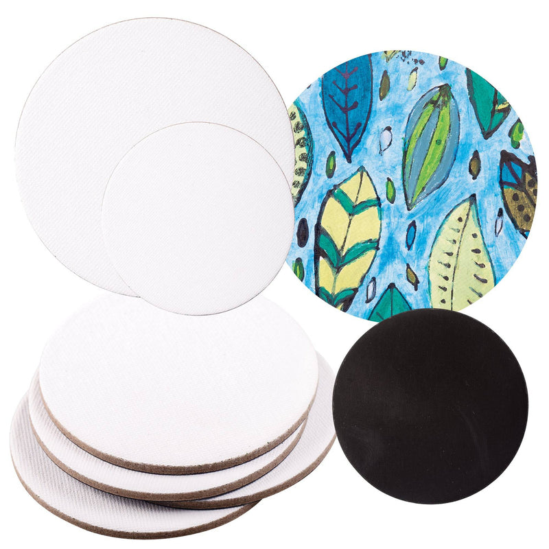 Zart Magnetic Canvas Board Round 15cm Pack of 4-2