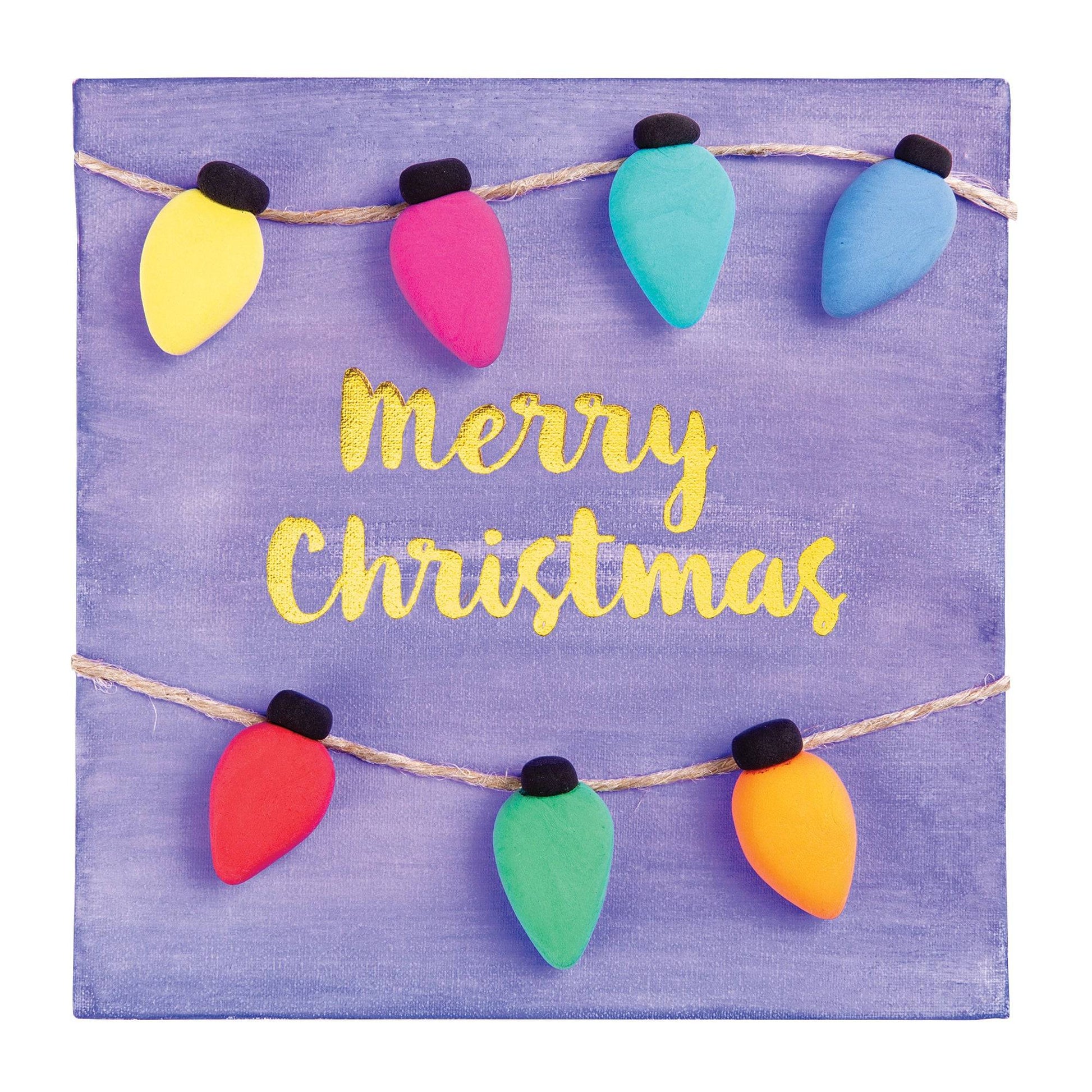 Zart DIY Foil Christmas Canvas 15 x 15cm Pack of 6-4