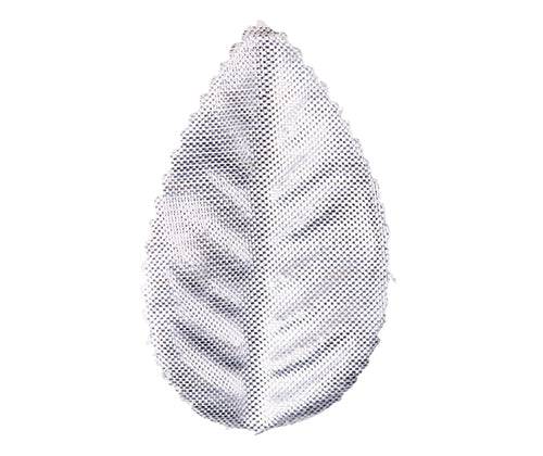 Zart Mini Craft Leaves Metallic Pack of 60 Gold and Silver Stiff Synthetic Fabric-4