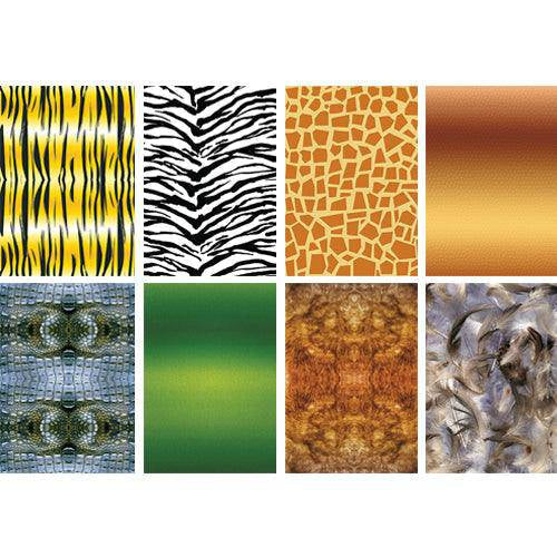 Grid of Zart animal pattern paper designs