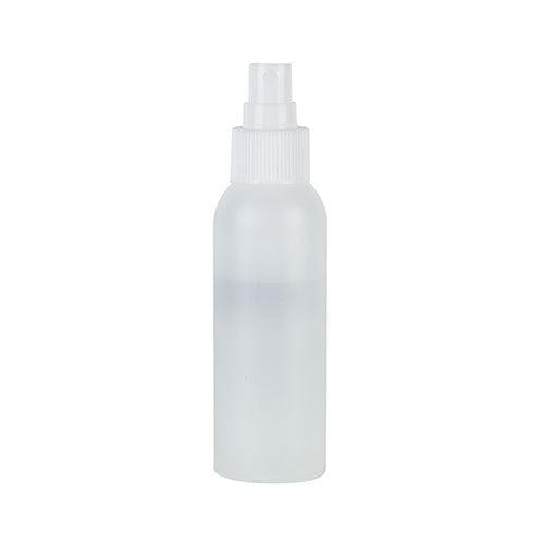 Zart 100ml spray mister bottle with frosted body and white trigger cap