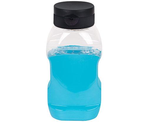 Zart Upside Down Squeeze Bottle with Non Drip Valve Pack of 3 Clear Refillable-4