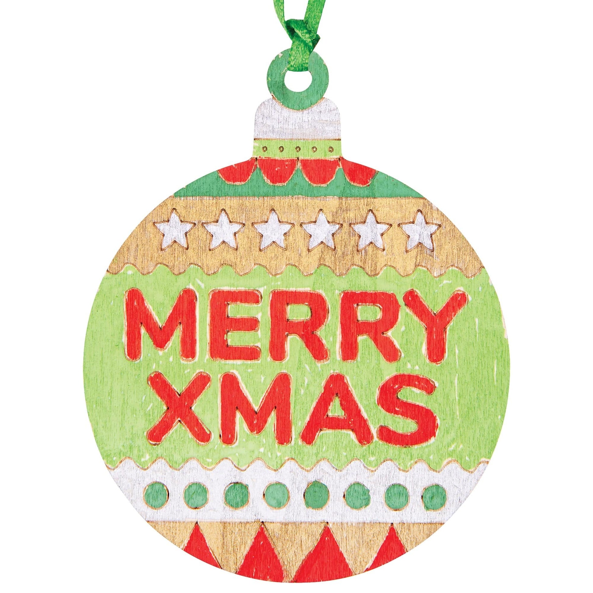 Zart ColourMe Wooden Christmas Baubles Pack of 20-7