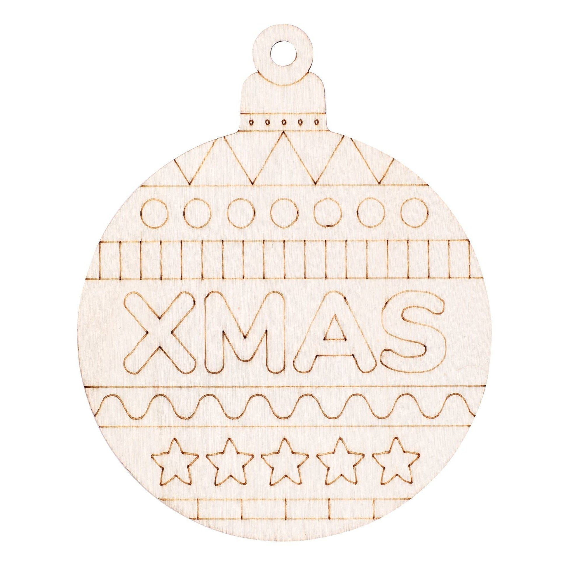 Zart ColourMe Wooden Christmas Baubles Pack of 20-2